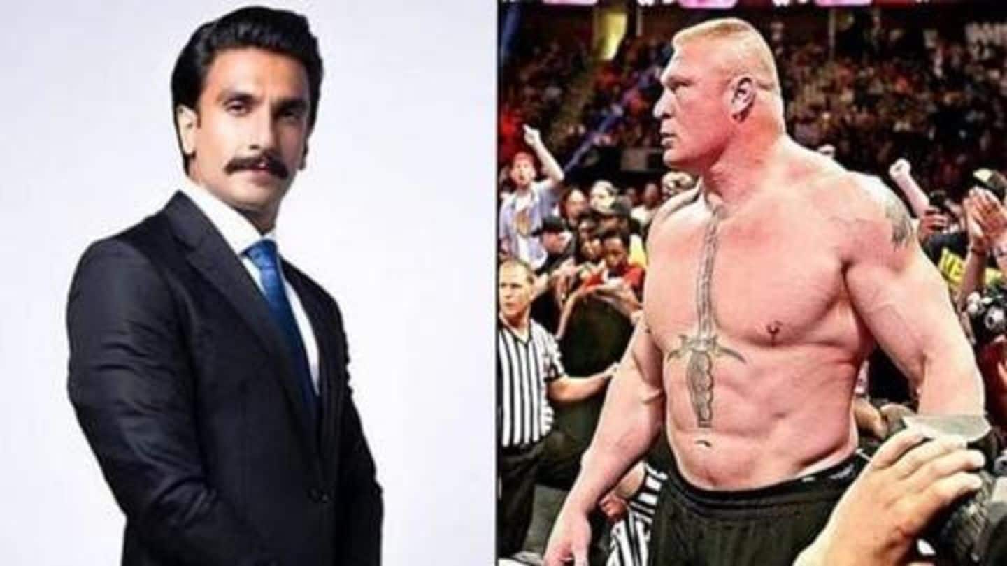 WWE रेसलर ब्रॉक लेसनर के एडवोकेट ने रणवीर सिंह को दी चेतावनी, जानें पूरा मामला
