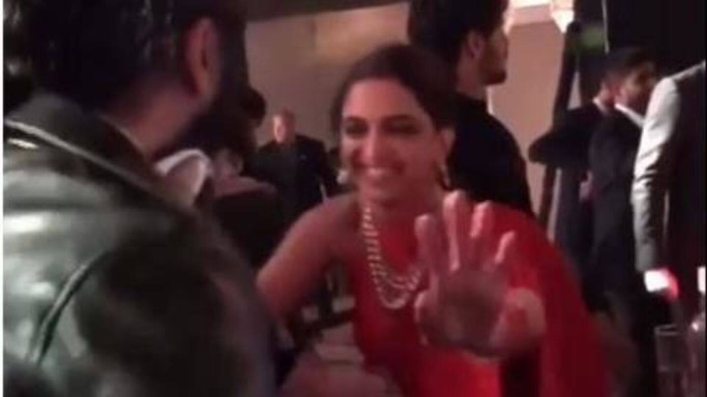 ईशा अंबानी की संगीत पार्टी में दीपिका ने फ्लोर पर जमकर किया डांस, देखें वीडियो