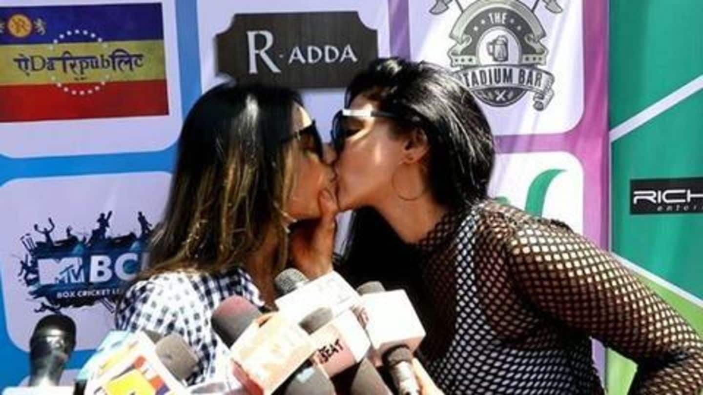 निया शर्मा ने अभिनेत्री रेहाना पंडित को कैमरे के सामने किया लिप-लॉक किस, वीडियो वायरल