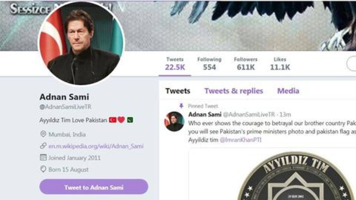 अमिताभ के बाद अदनान सामी का ट्विटर हैक, पाकिस्तानी प्रधानमंत्री की तस्वीर लगाई, लिखा- लव पाकिस्तान
