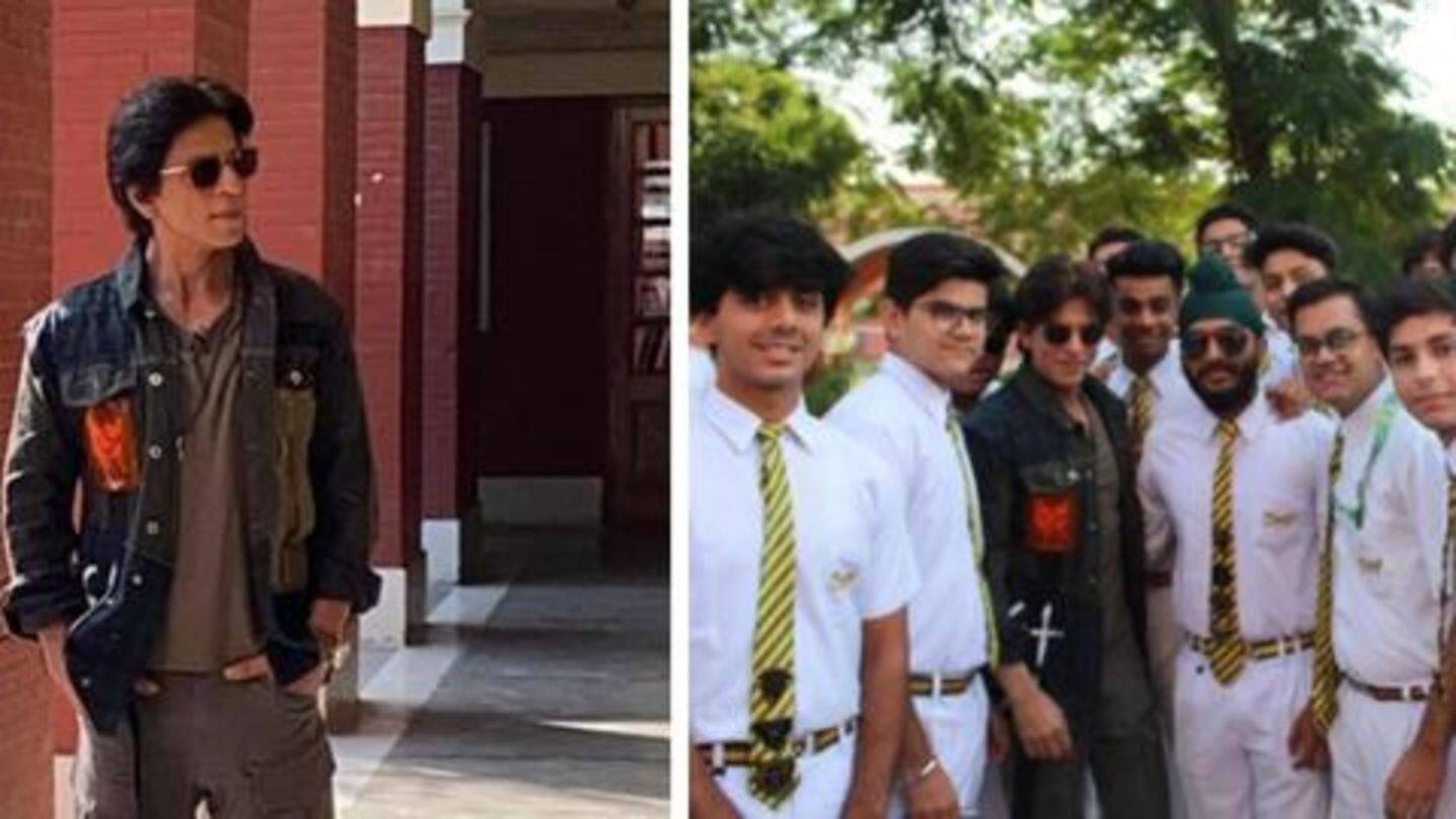 अपने स्कूल सेंट कोलंबस पहुंचे शाहरुख खान, अभिनेता को इतने पास देख रो पड़ा छात्र