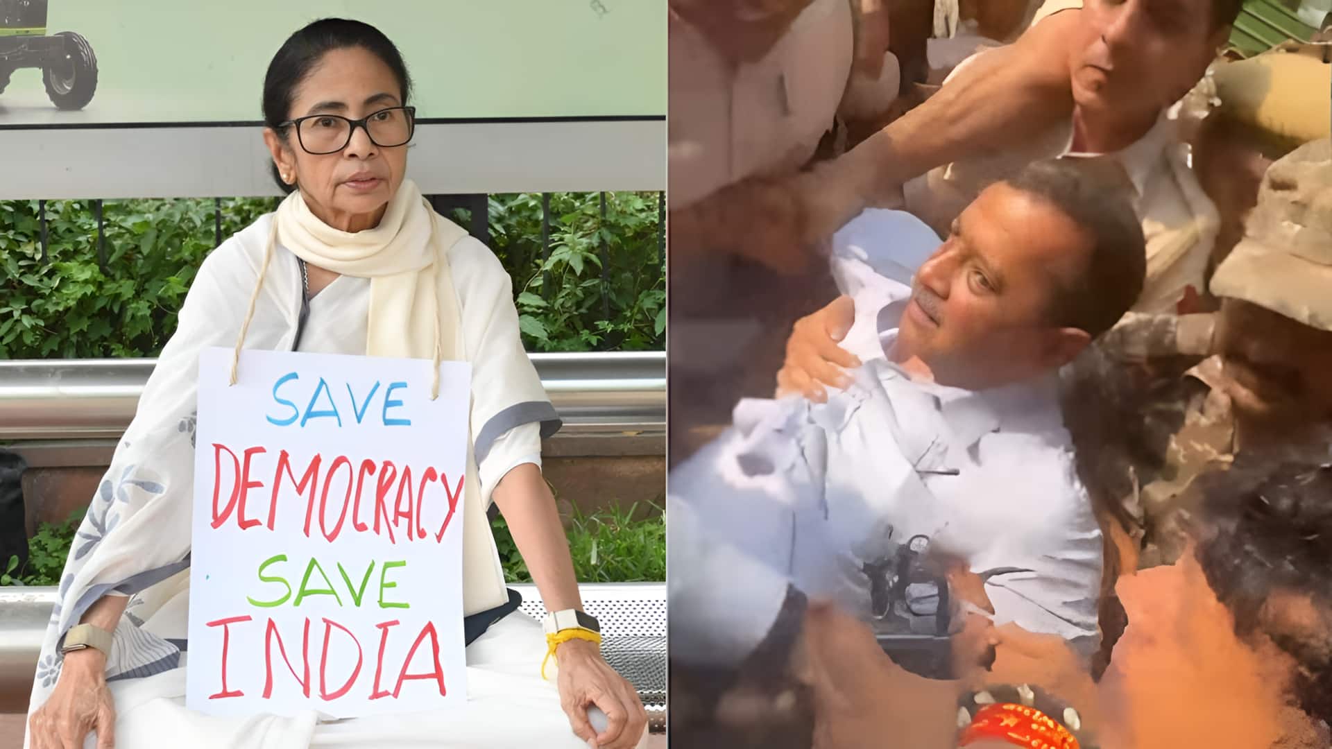 CJP प्रदर्शन: पूर्व मुख्यमंत्री ममता बनर्जी, अरविंद केजरीवाल और पिनरई विजयन हिरासत में लिए गए
