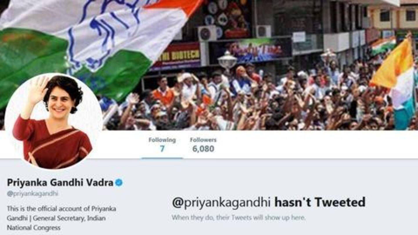 राजनीति के साथ प्रियंका गांधी की ट्विटर पर भी एंट्री, राहुल गांधी को किया फॉलो