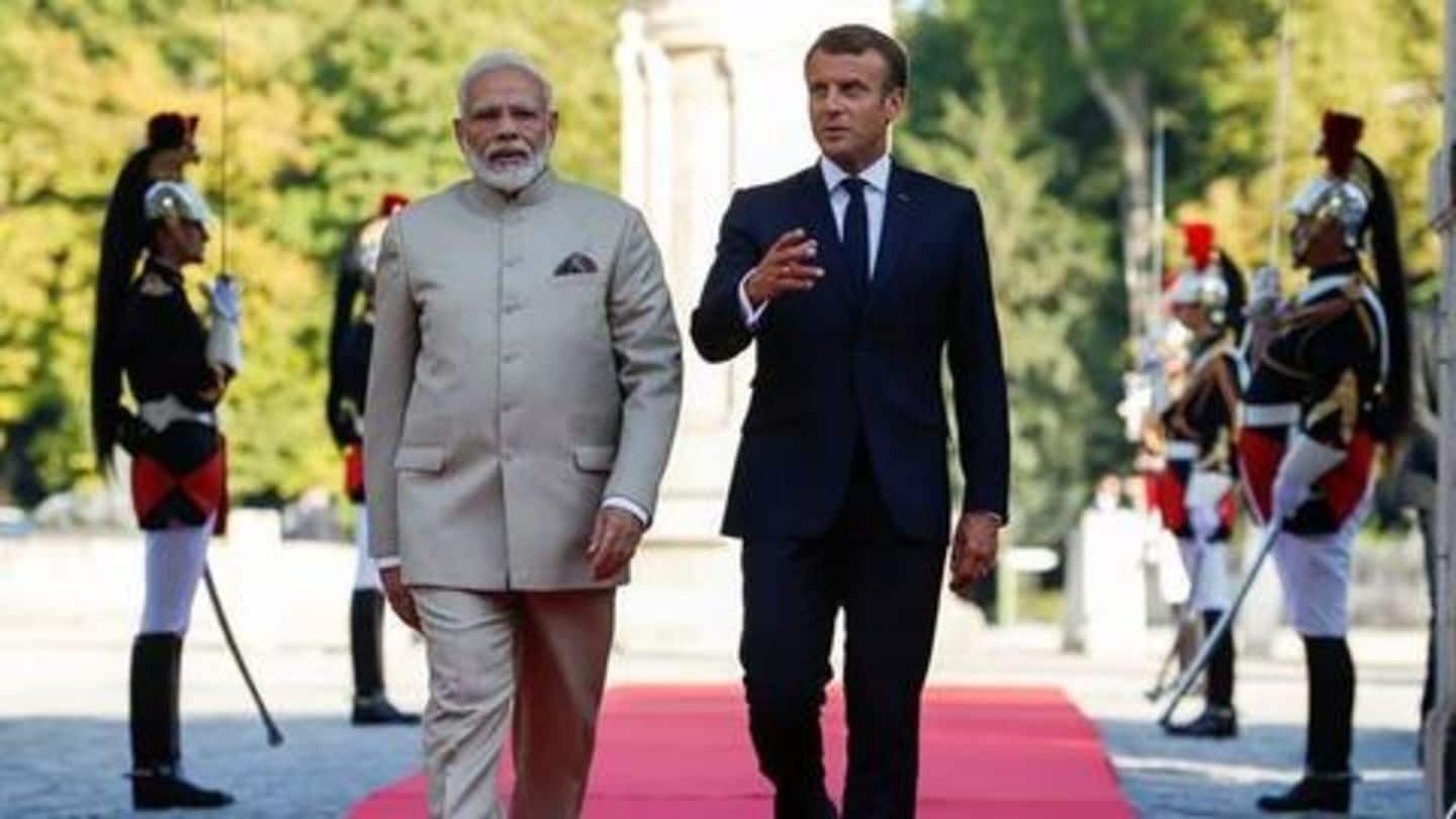 फ्रांस के राष्ट्रपति मैक्रों ने कश्मीर पर की प्रधानमंत्री मोदी से बात, भारत का किया समर्थन