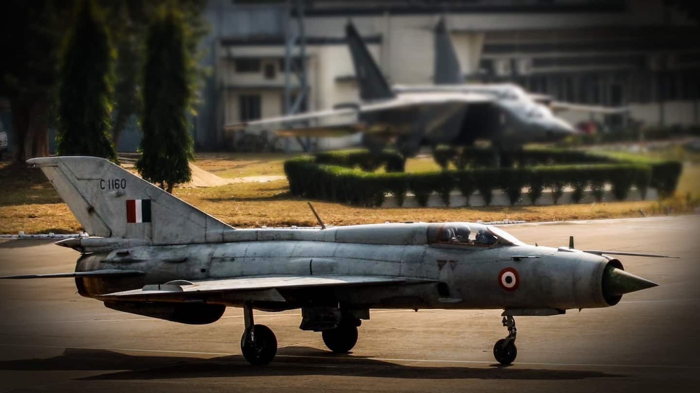 उड़ान भरते समय दुर्घटनाग्रस्त हुआ भारतीय वायुसेना का मिग-21 लड़ाकू विमान, ग्रुप कैप्टन शहीद