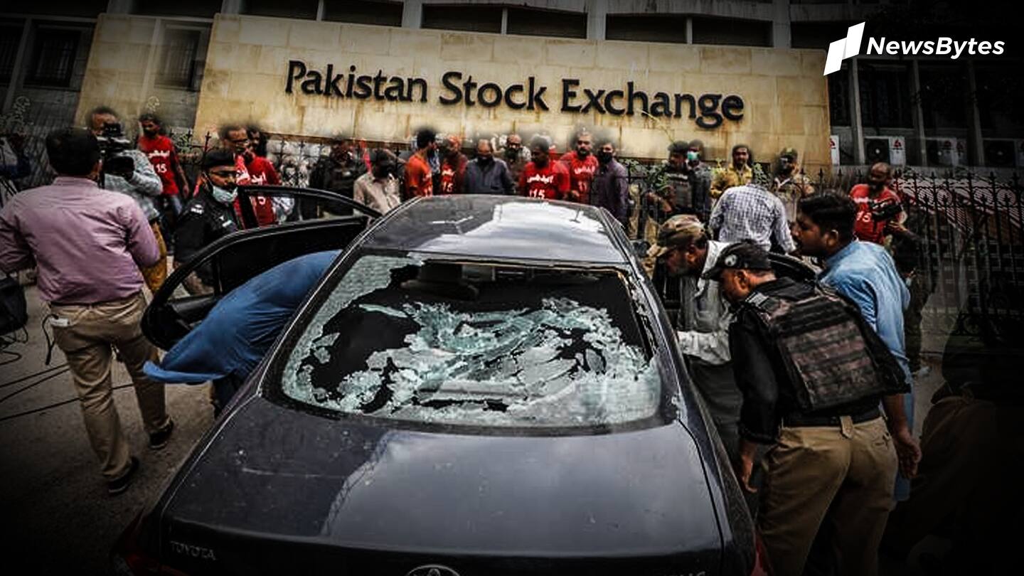 पाकिस्तान के स्टॉक एक्सचेंज पर बम और बंदूक से आतंकी हमला, चार हमलवार ढेर