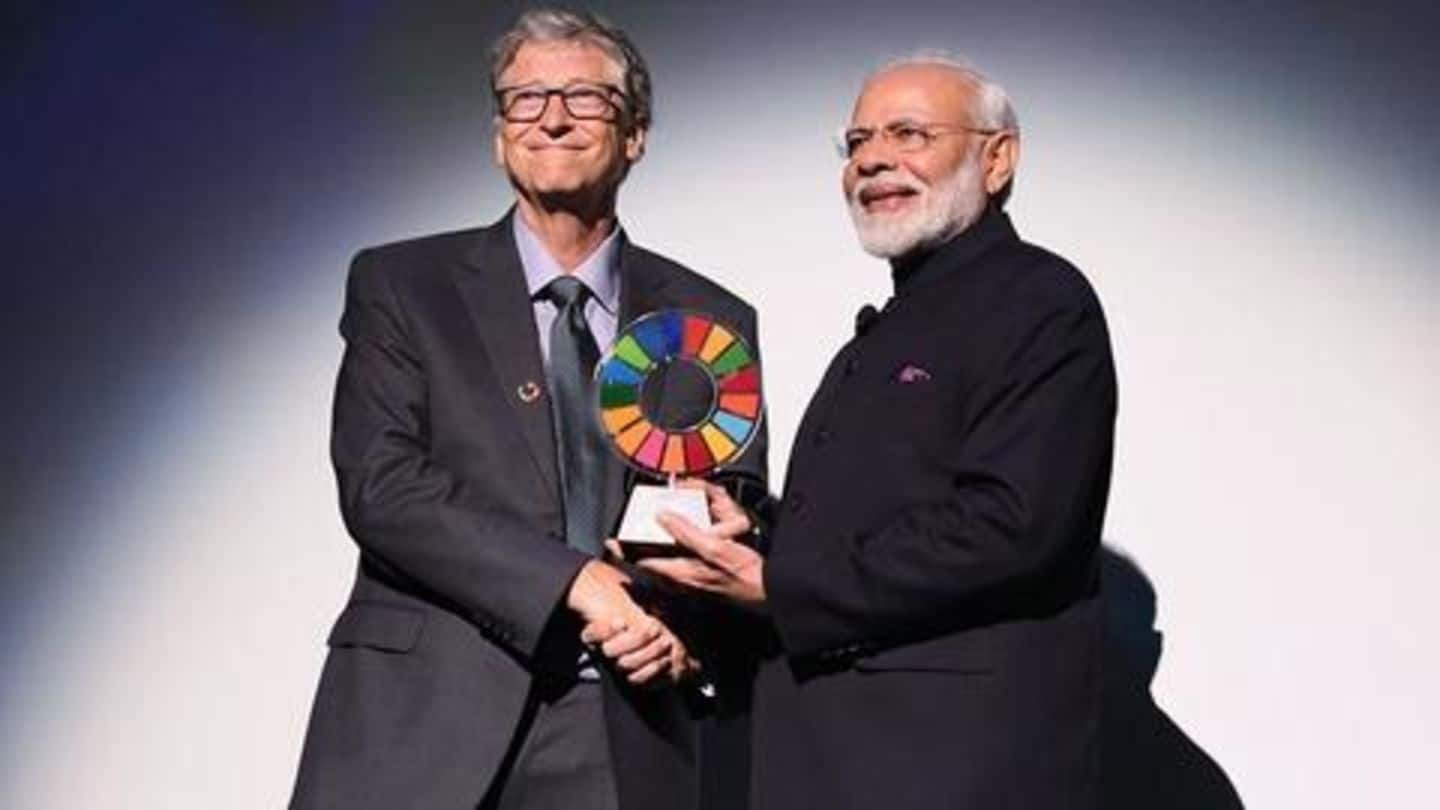स्वच्छता अभियान के लिए प्रधानमंत्री मोदी को मिला 'ग्लोबल गोलकीपर अवॉर्ड'