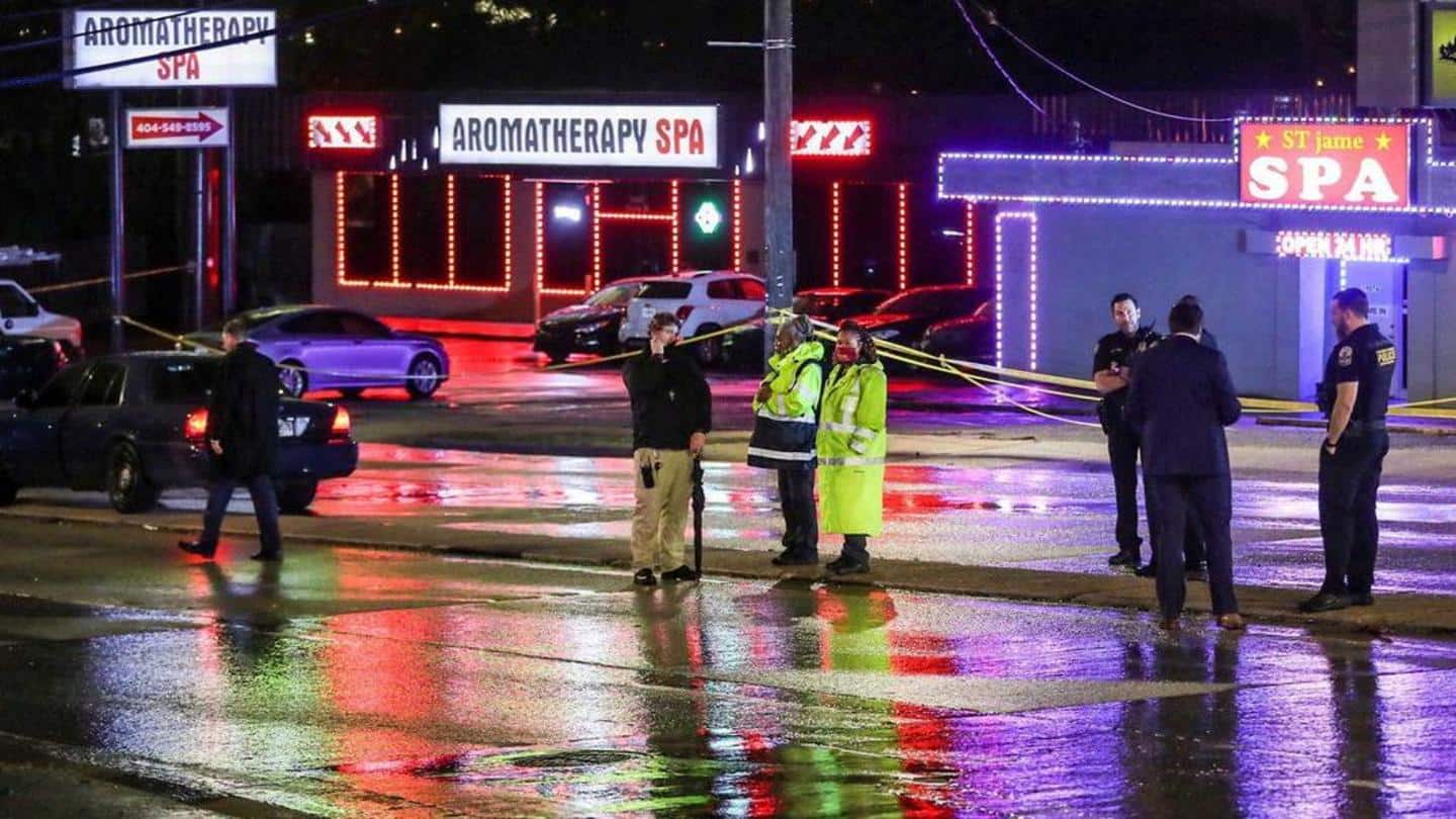 अमेरिका: अटलांटा इलाके के तीन अलग-अलग स्पा में गोलीबारी, छह एशियाई महिलाओं समेत आठ की मौत | न्यूजबाइट्स