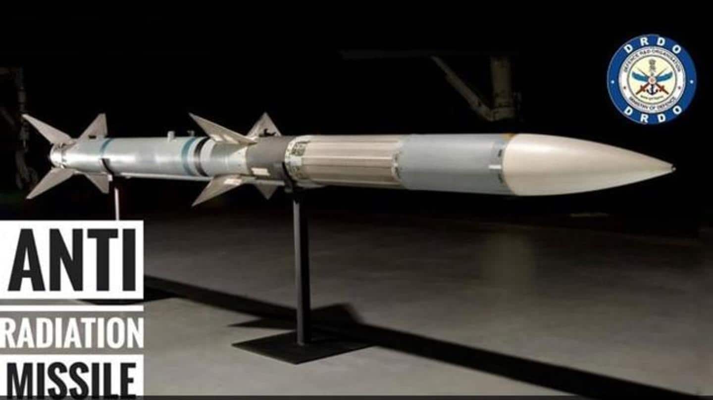 भारत ने किया पहली स्वदेशी एंटी-रेडिएशन मिसाइल 'रूद्रम' का सफल परीक्षण