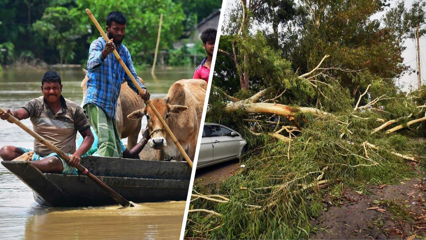 असम में बाढ़ से 7 लाख लोग प्रभावित; बिहार में आंधी-बिजली से 33 की मौत