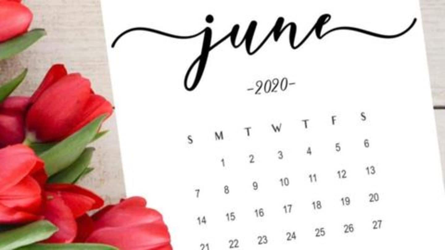 #2020: जून महीने में मनाए जाने वाले महत्वपूर्ण दिवसों की सूची
