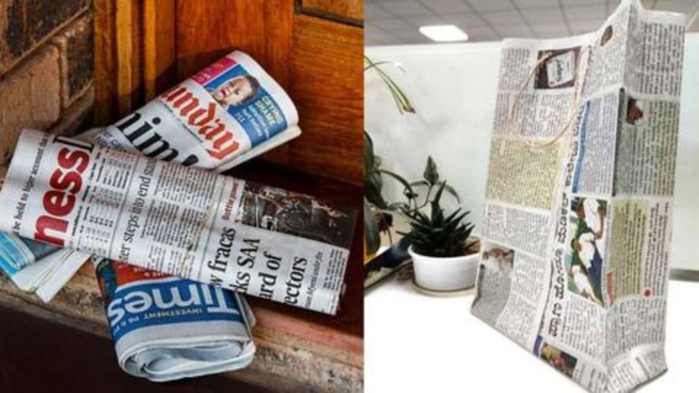 लॉकडाउन: घर बैठे-बैठे बोर होने लगे हैं तो पुराने अखबारों से तैयार करें ये क्रिएटिव चीजें