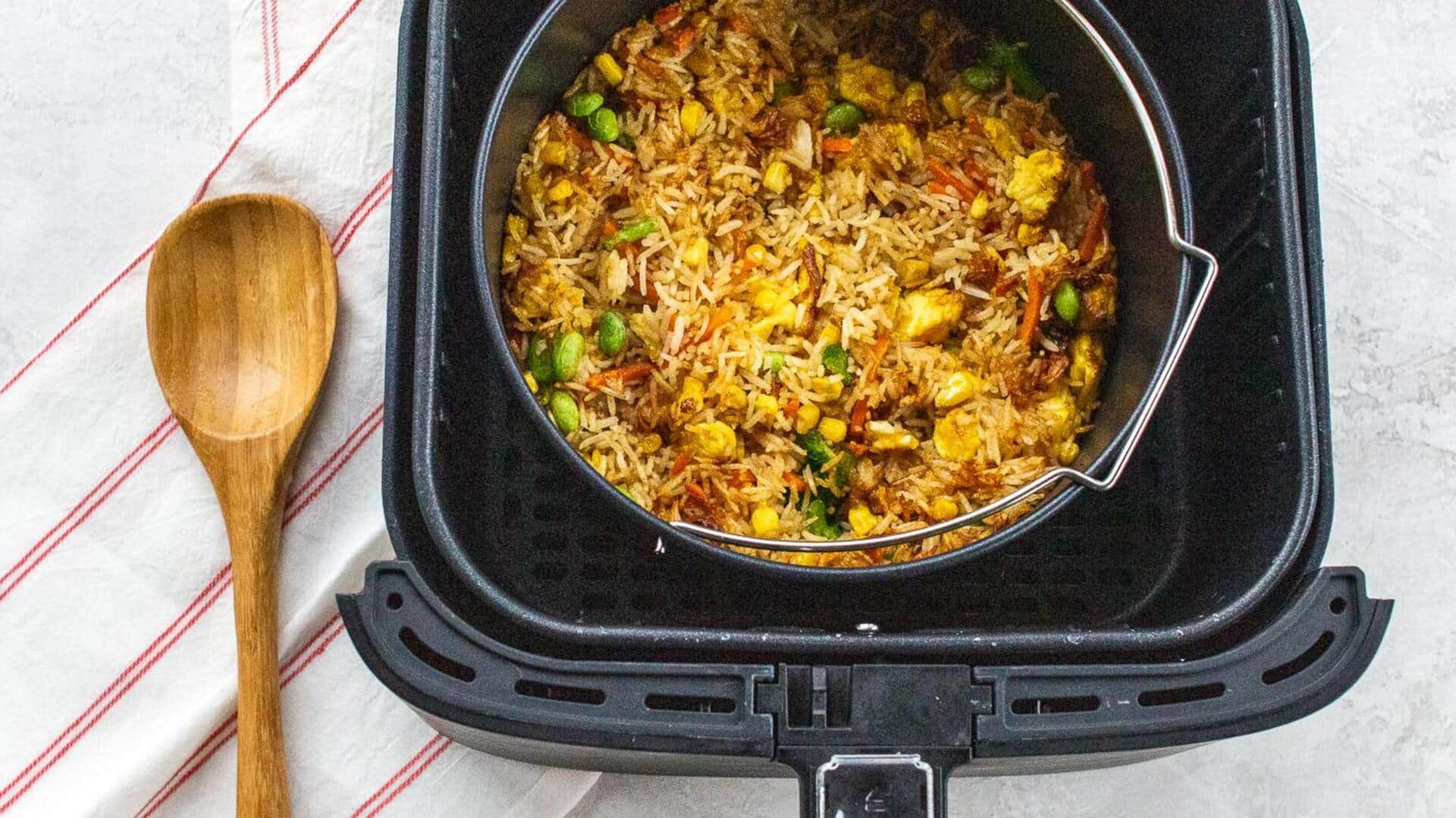 चावल बच गए? एयर फ्रायर में बनाएं ये 5 साधारण और स्वादिष्ट व्यंजन