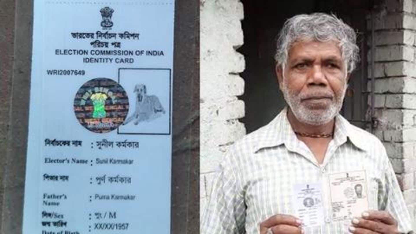 पश्चिम बंगाल: प्रशासन ने वोटर आईडी में लगाई कुत्ते की फोटो, व्यक्ति करेगा मानहानि का केस