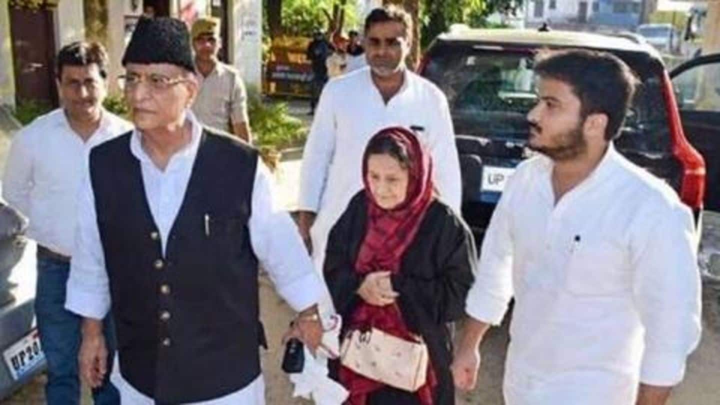 उत्तर प्रदेश: पत्नी और बेटे के साथ जेल भेजे गए सपा नेता आजम खान, जानिये मामला