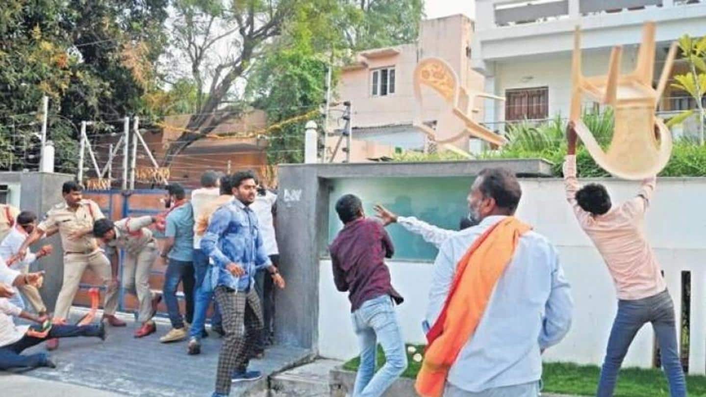 तेलंगाना: TRS विधायक के घर हमले के मामले में 53 भाजपा कार्यकर्ताओं को हिरासत में लिया