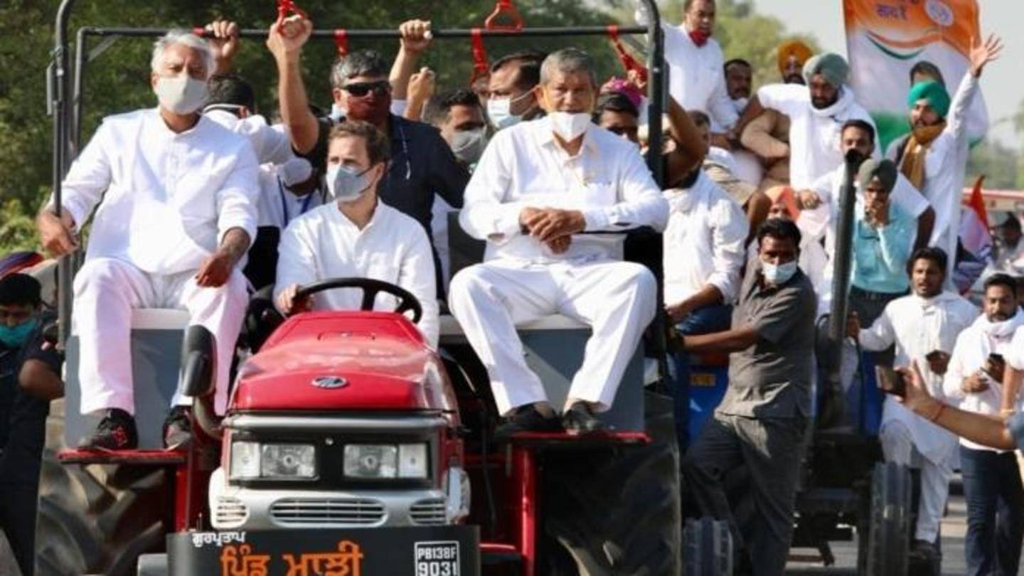 नए कृषि कानूनों के खिलाफ हरियाणा-पंजाब में राहुल गांधी की ट्रैक्टर रैली, जानिए बड़ी बातें