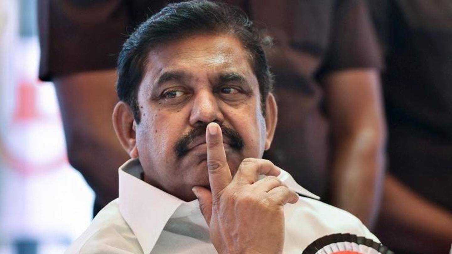 तमिलनाडु: मुख्यमंत्री पलानीस्वामी ने की प्रत्येक परिवार को सालाना छह गैस सिलेंडर मुफ्त देने की घोषणा