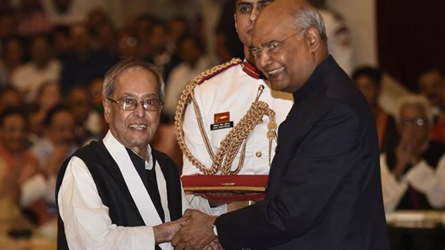 गत वर्ष देश के सबसे बड़े सम्मान 'भारत रत्न' से सम्मानित हुए थे मुखर्जी गत वर्ष देश के सबसे बड़े सम्मान 'भारत रत्न' से सम्मानित हुए थे मुखर्जी