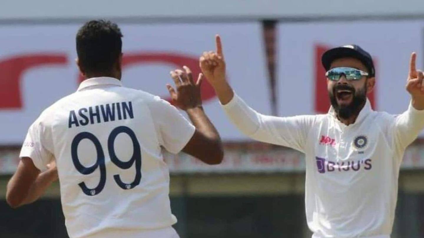 अश्विन ने मैच में झटके नौ विकेट अश्विन ने मैच में झटके नौ विकेट