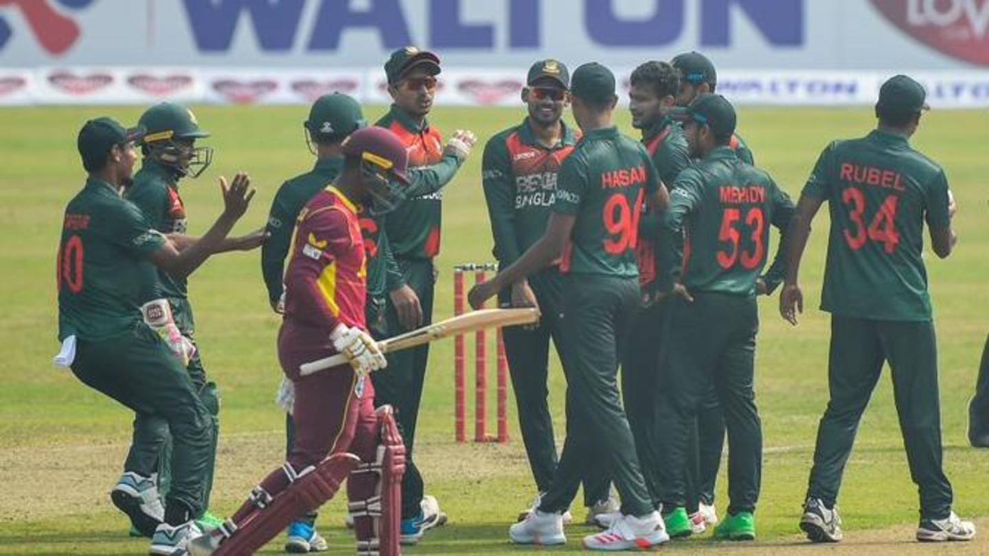 दूसरे वनडे में बांग्लादेश ने वेस्टइंडीज को हराया, सीरीज में बनाई 2-0 की बढ़त