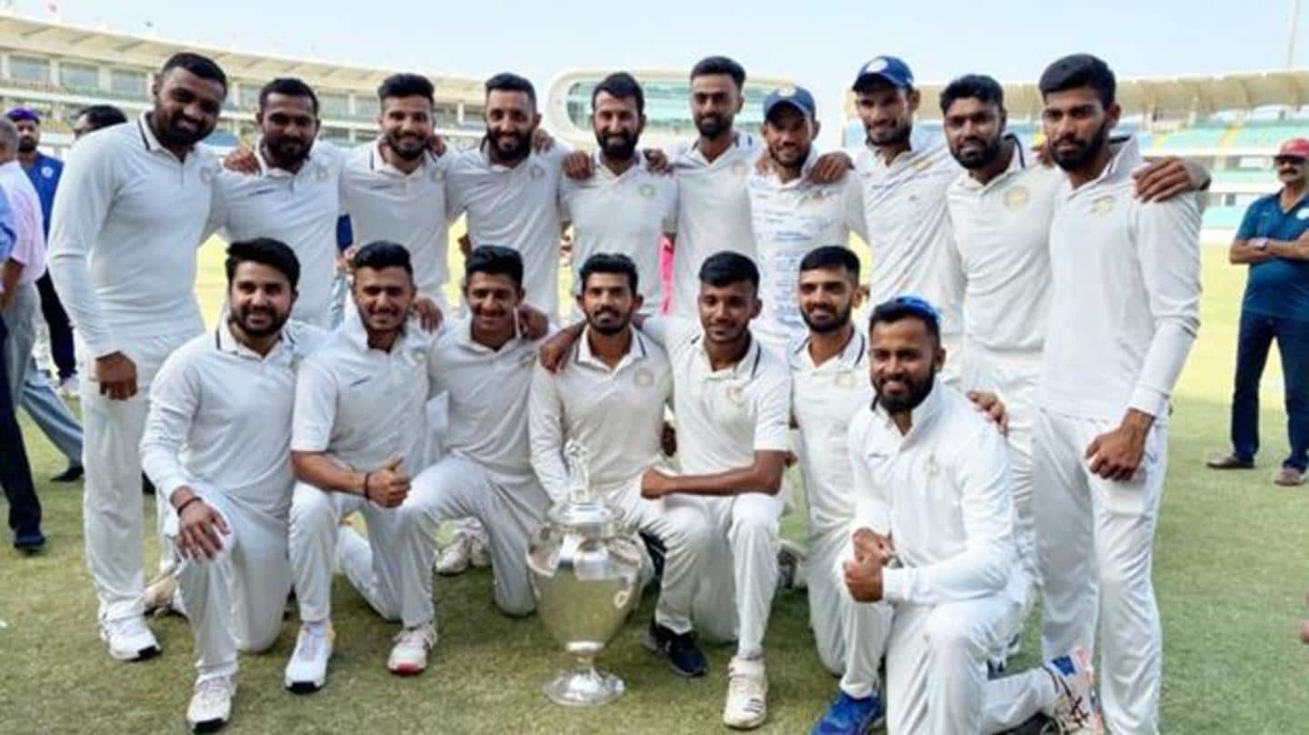 Ranji Trophy can be organized in two parts Ranji Trophy can be organized in two parts