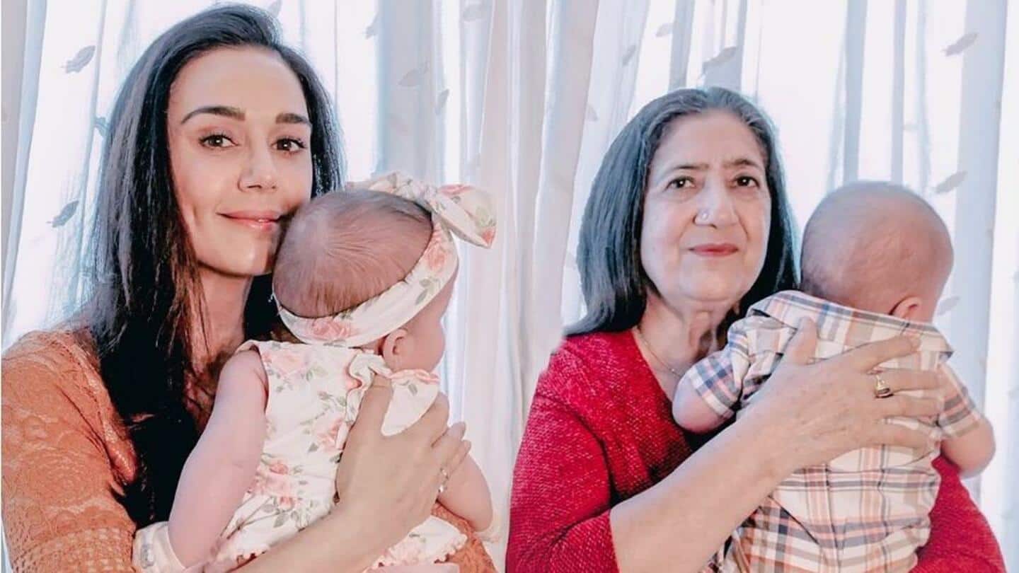 मदर्स डे पर प्रीति जिंटा ने शेयर की अपने जुड़वा बच्चों की पहली झलक