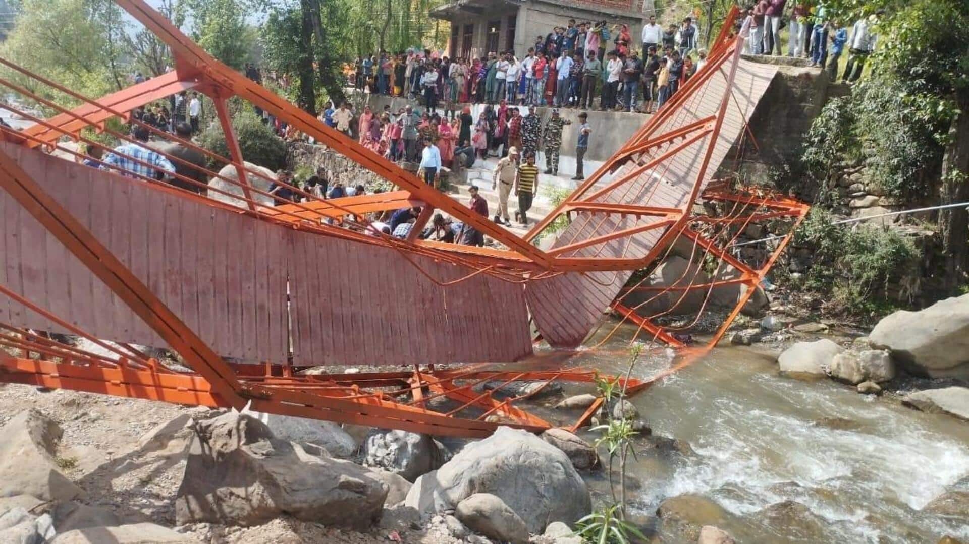 जम्मू-कश्मीर: उधमपुर में बैसाखी समारोह के दौरान पुल गिरा, 80 से अधिक घायल