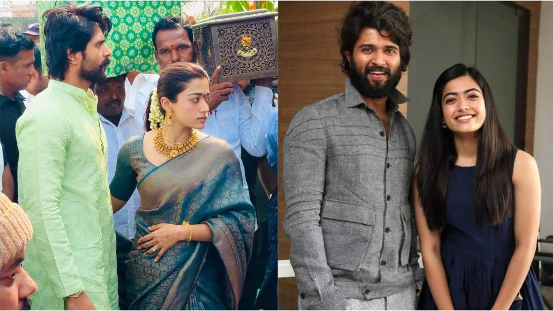 रश्मिका मंदाना और विजय देवरकोंडा शादी के बाद पूजा में शामिल हुए, देखें वीडियो 