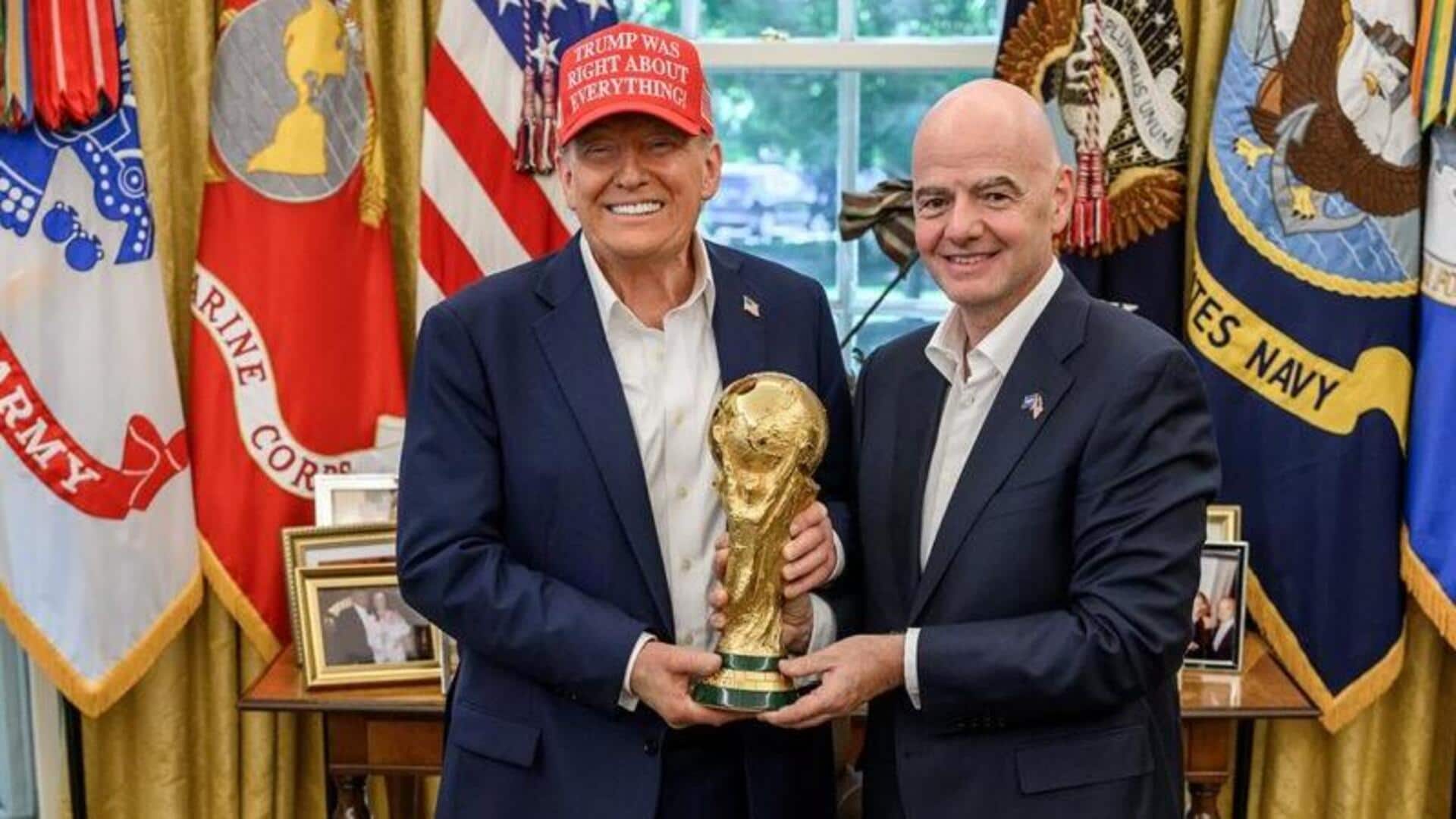 डोनाल्ड ट्रंप ने कहा- FIFA अध्यक्ष जियानी इन्फेंटिनो को हटाना भयंकर गलती होगी