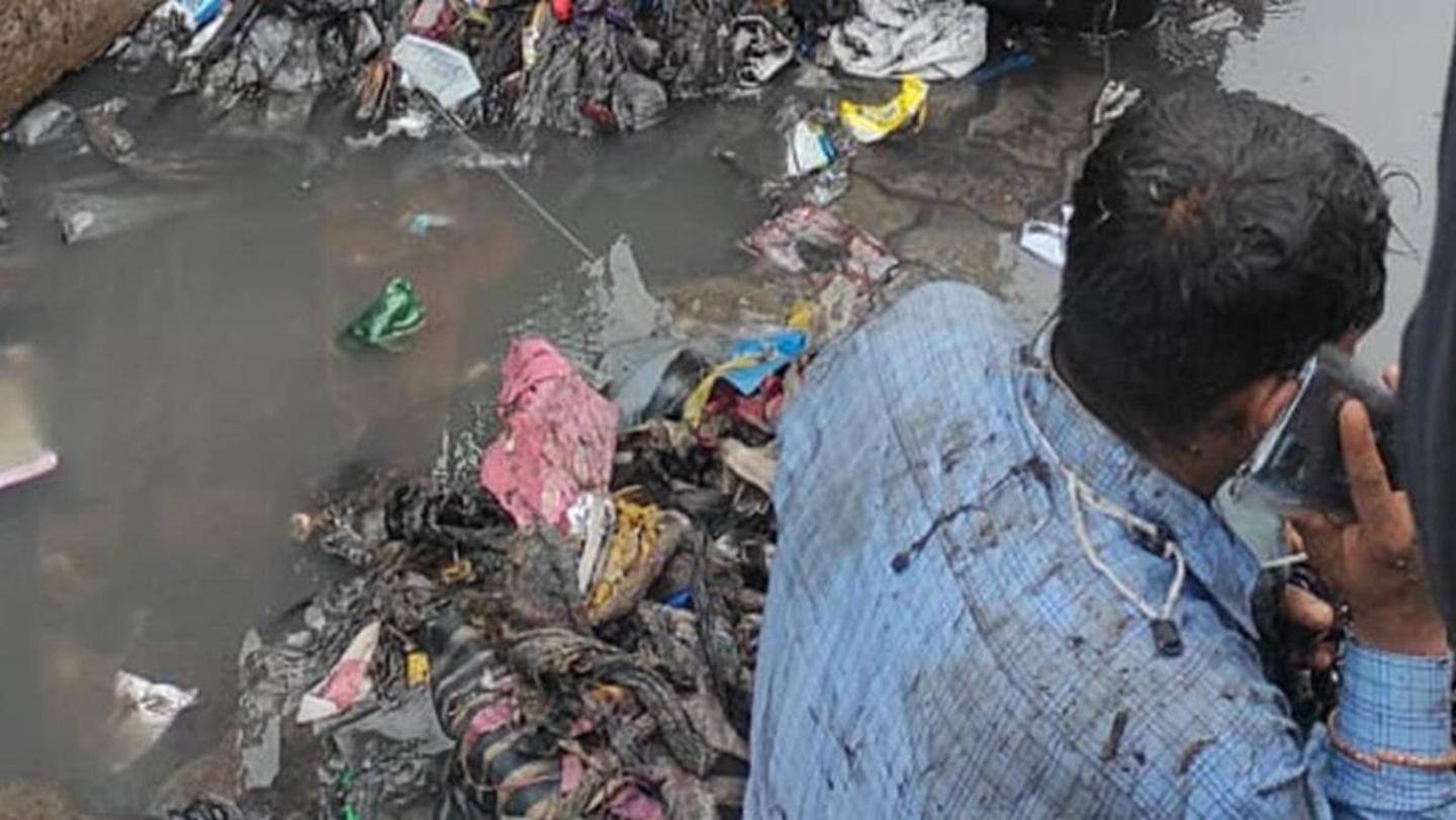 मुंबई: शिवसेना विधायक की ठेकेदार से बदसलूकी, नाले की सफाई न करने पर कचरे से नहलाया