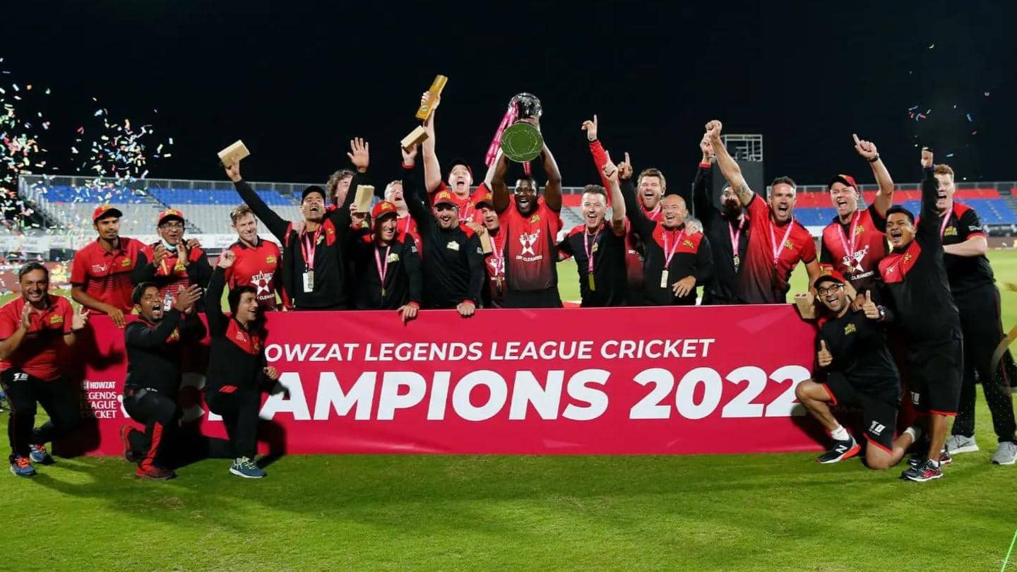 लेजेंड्स लीग क्रिकेट 2022: फाइनल में एशिया लायंस को हराकर वर्ल्ड जायंट्स बना चैंपियन