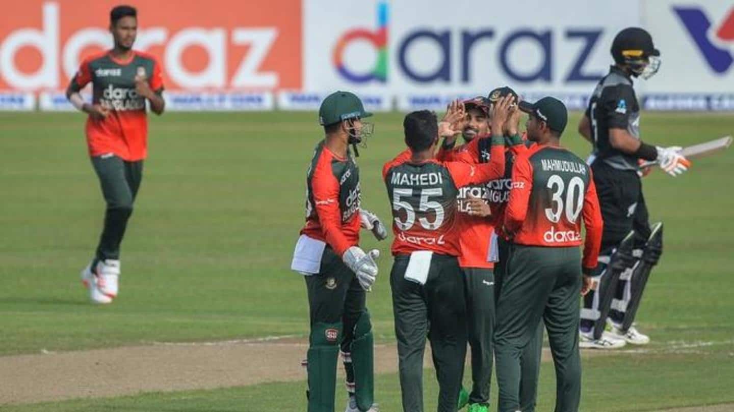 पहला टी-20: 60 रनों पर ऑलआउट करके बांग्लादेश ने न्यूजीलैंड को सात विकेट से हराया