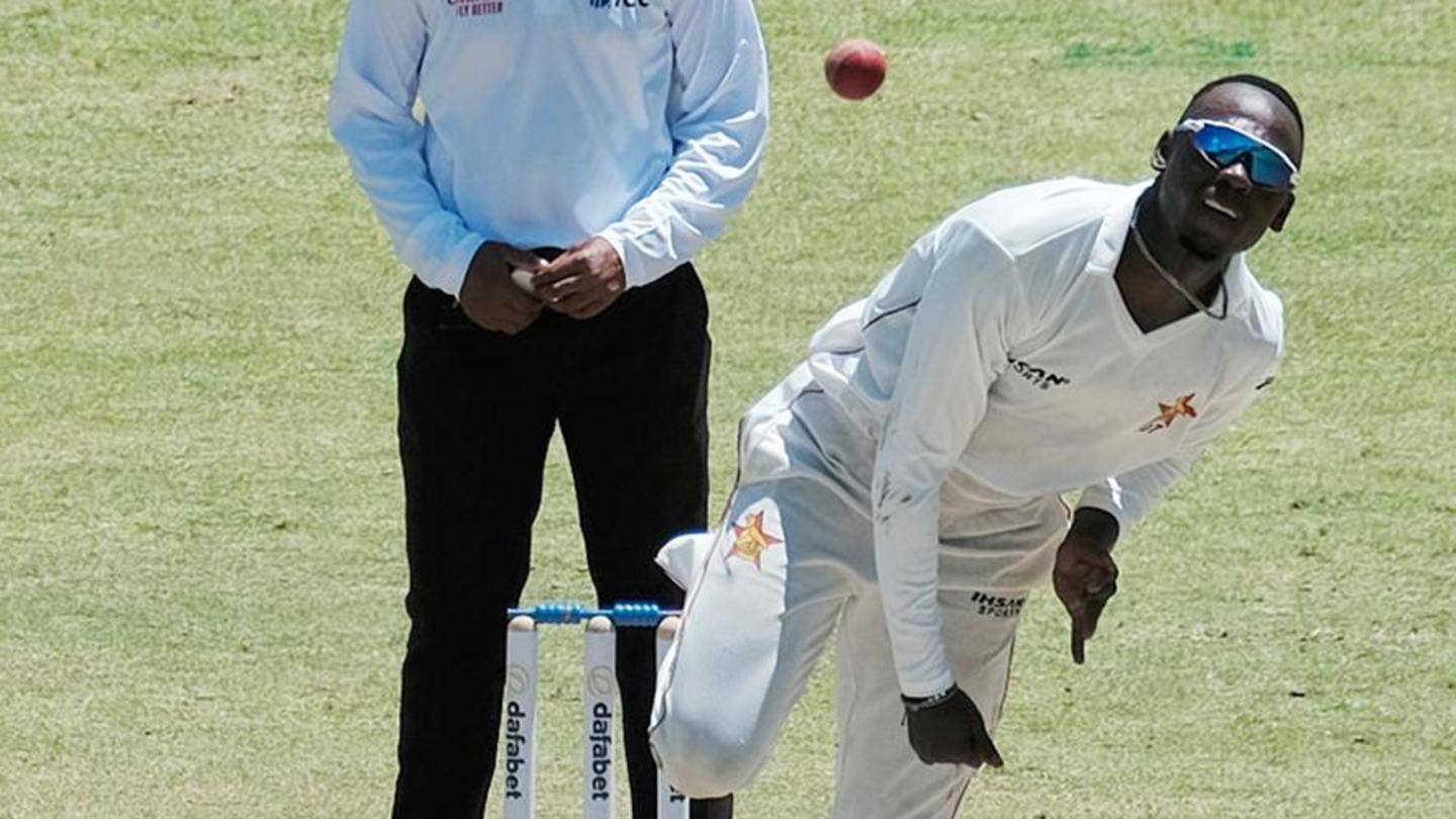 जिम्बाब्वे बनाम वेस्टइंडीज: ब्रैंडन मवूता ने लिए टेस्ट में पहली बार पारी में 5 विकेट
