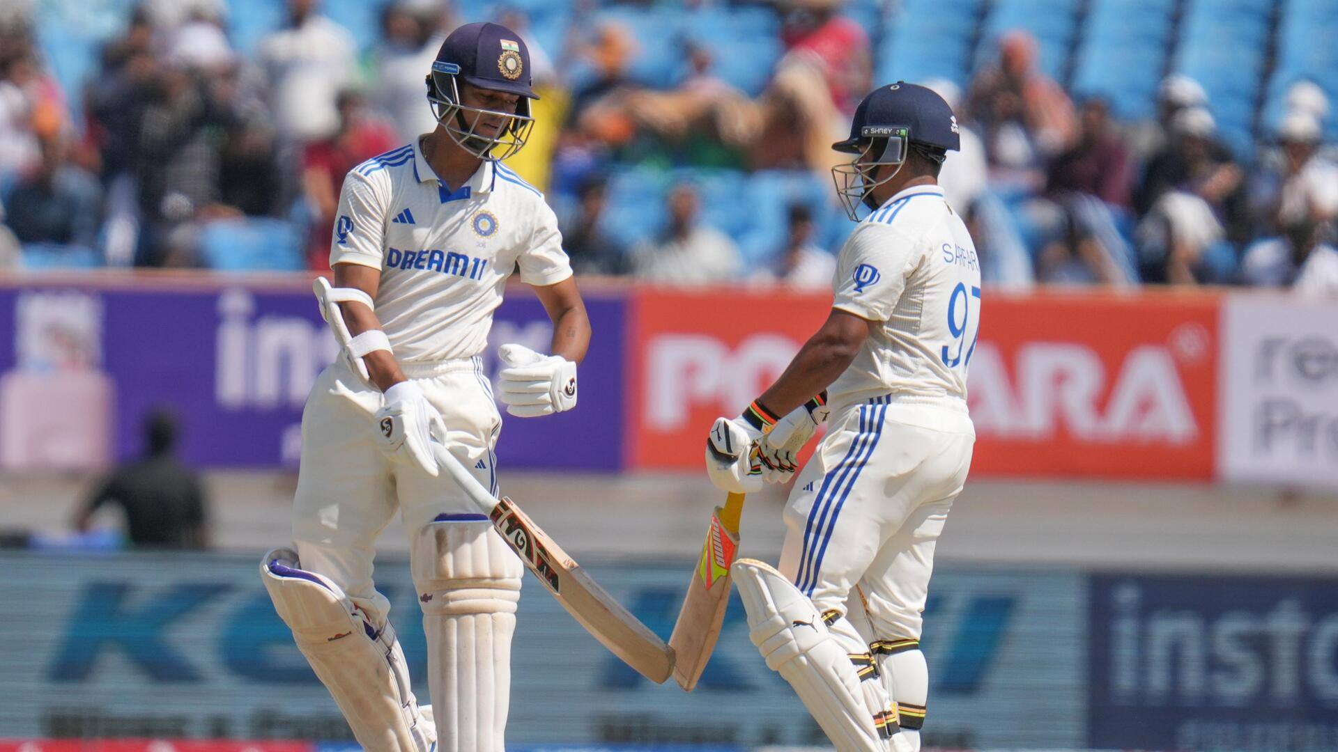 तीसरा टेस्ट: भारत ने दिया इंग्लैंड को 557 रन का लक्ष्य, यशस्वी ने जड़ा दोहरा शतक