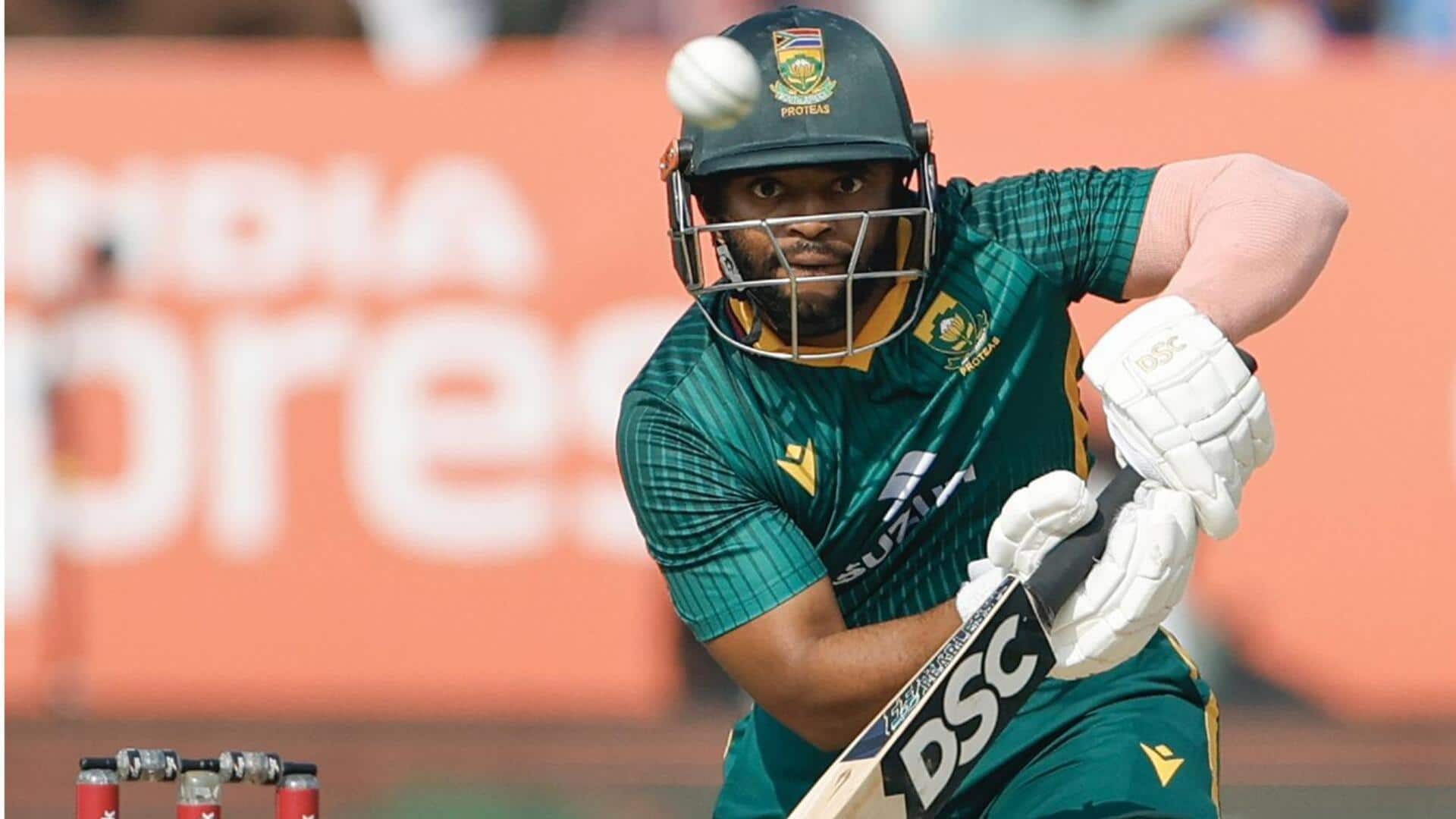 भारत बनाम दक्षिण अफ्रीका: तेम्बा बावुमा ने पूरे किए 4,000 लिस्ट-A और 2,000 वनडे रन 