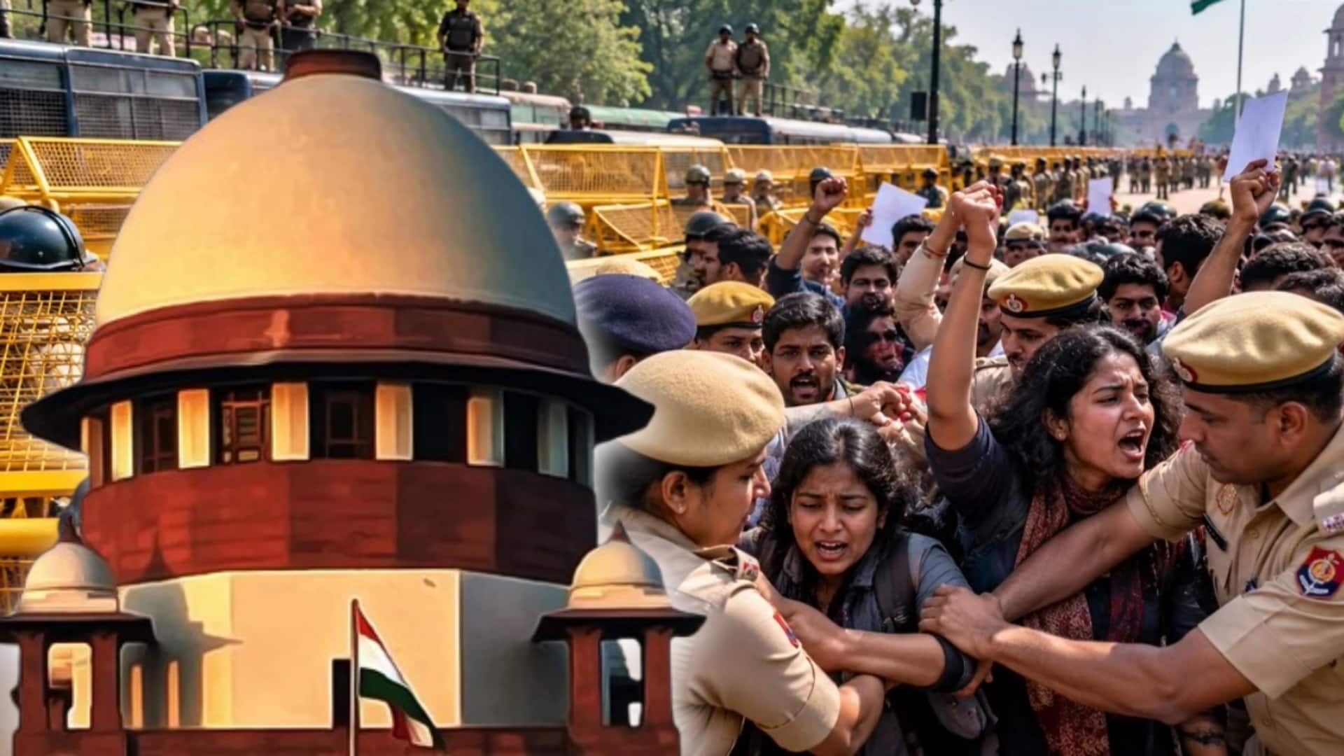 सुप्रीम कोर्ट ने कहा- पूरी दिल्ली से बैरिकेड हटाए जाएं, इंटरनेट और मेट्रो चालू रखें