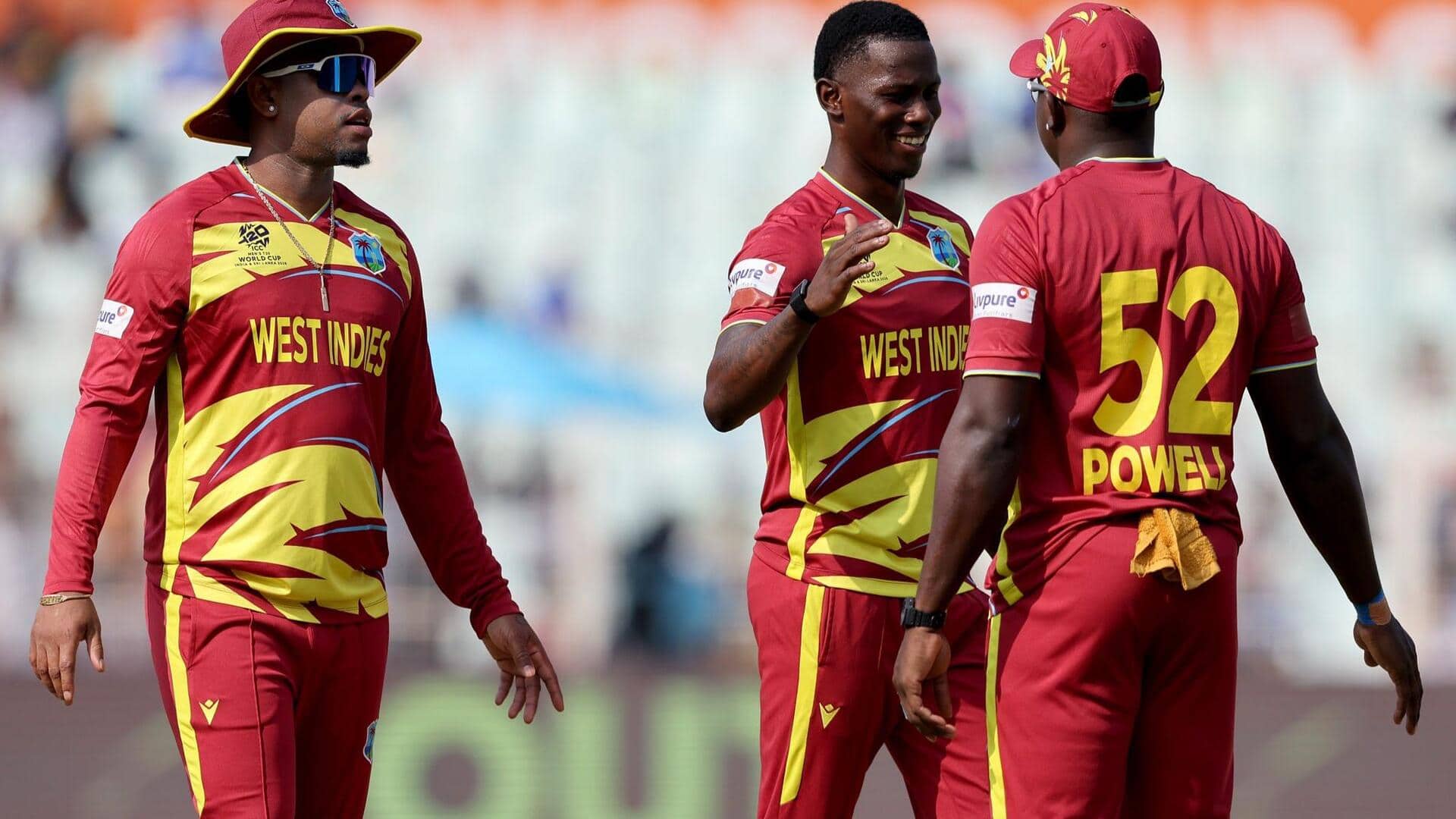 वेस्टइंडीज ने टी-20 विश्व कप के इतिहास का दूसरा सबसे बड़ा स्कोर बनाया