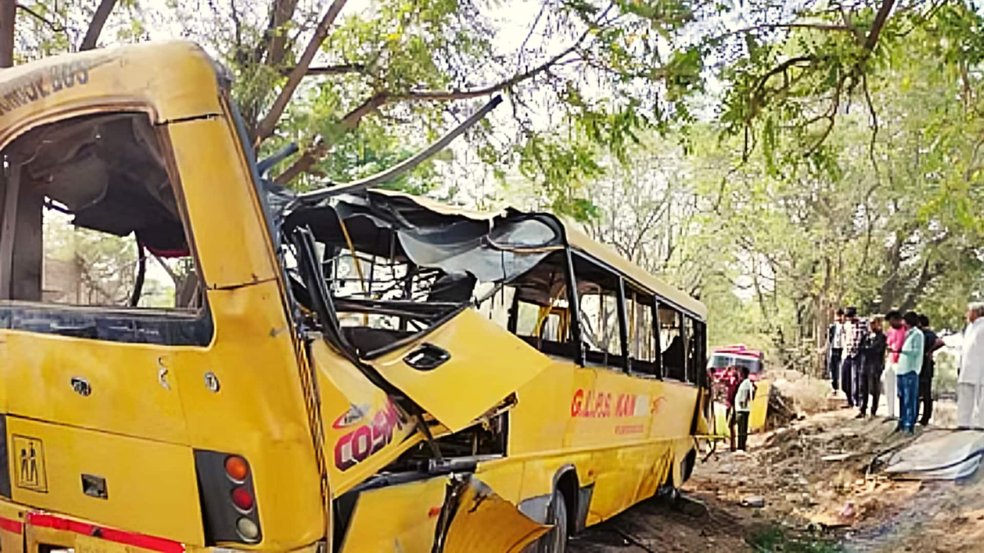 हरियाणा: महेंद्रगढ़ में ओवरटेक करते समय पलटी स्कूल बस, 6 बच्चों की मौत