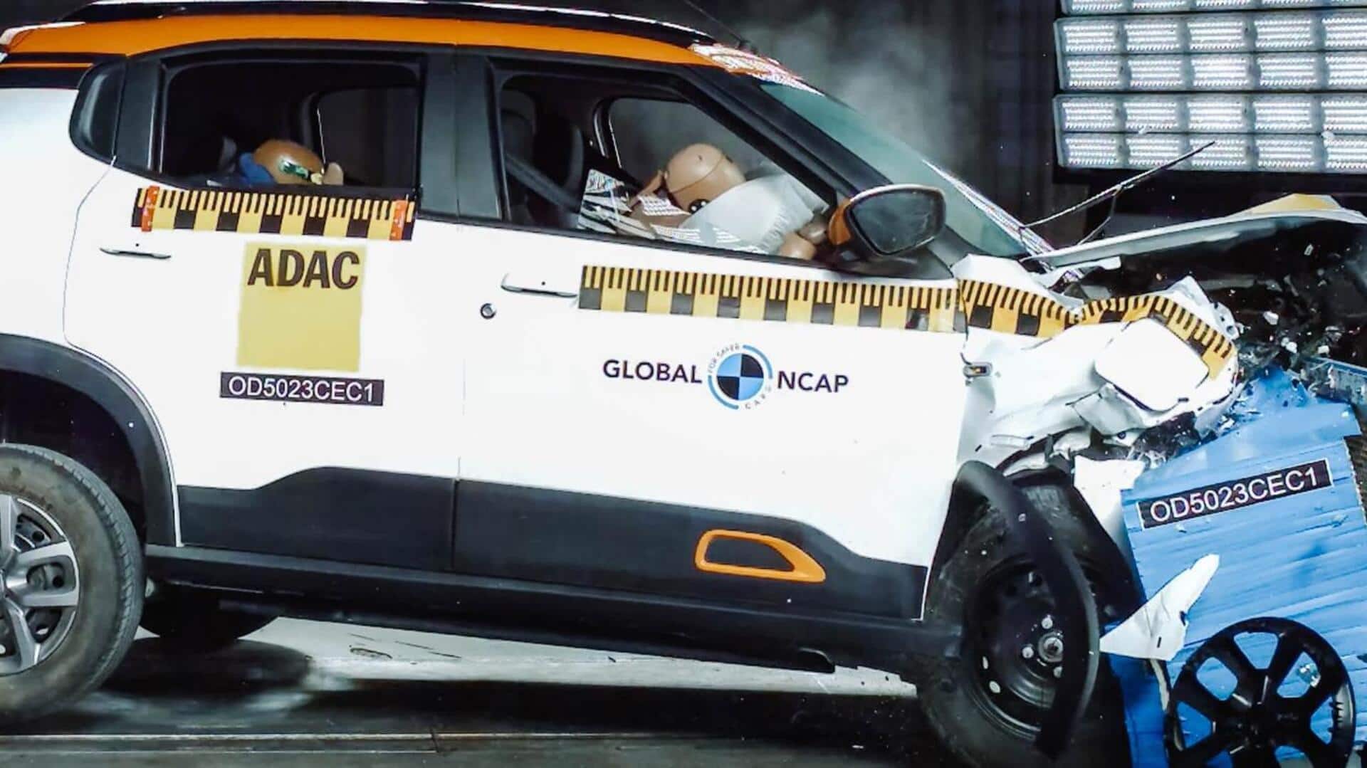 सिट्रॉन eC3 इलेक्ट्रिक हैचबैक को ग्लोबल NCAP में मिली जीरो रेटिंग, ऐसा रहा प्रदर्शन