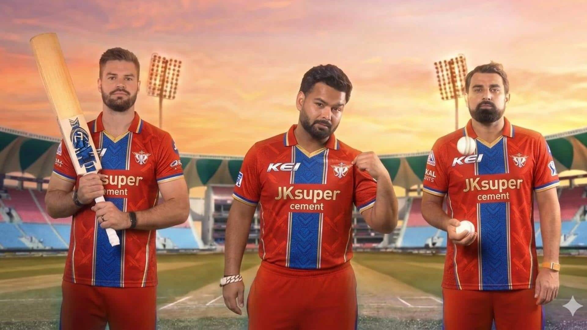 IPL 2026 के लिए लखनऊ सुपर जायंट्स की नई जर्सी हुई लॉन्च, देखें वीडियो 