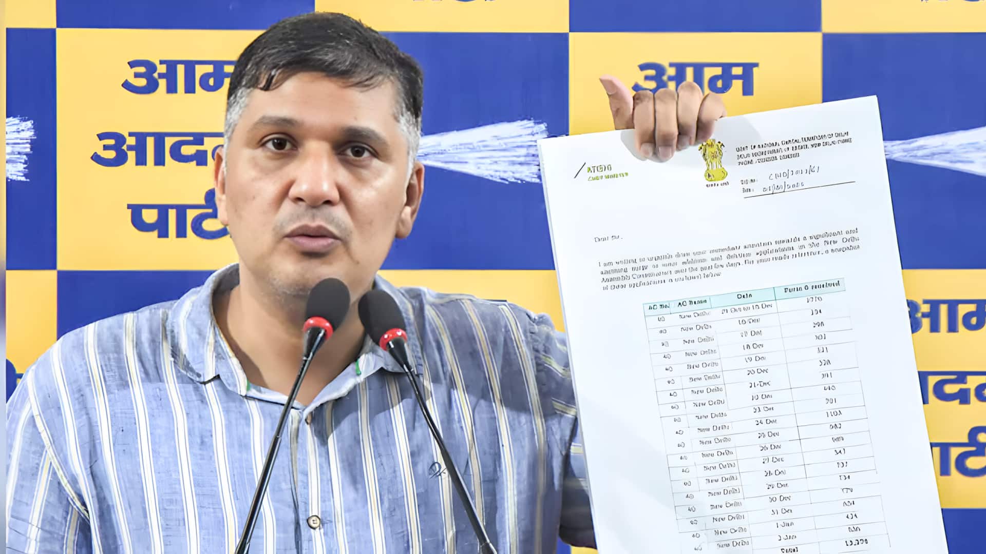 AAP ने भी लगाए वोट चोरी के आरोप, कहा- दिल्ली चुनावों से पहले हुई धांधली