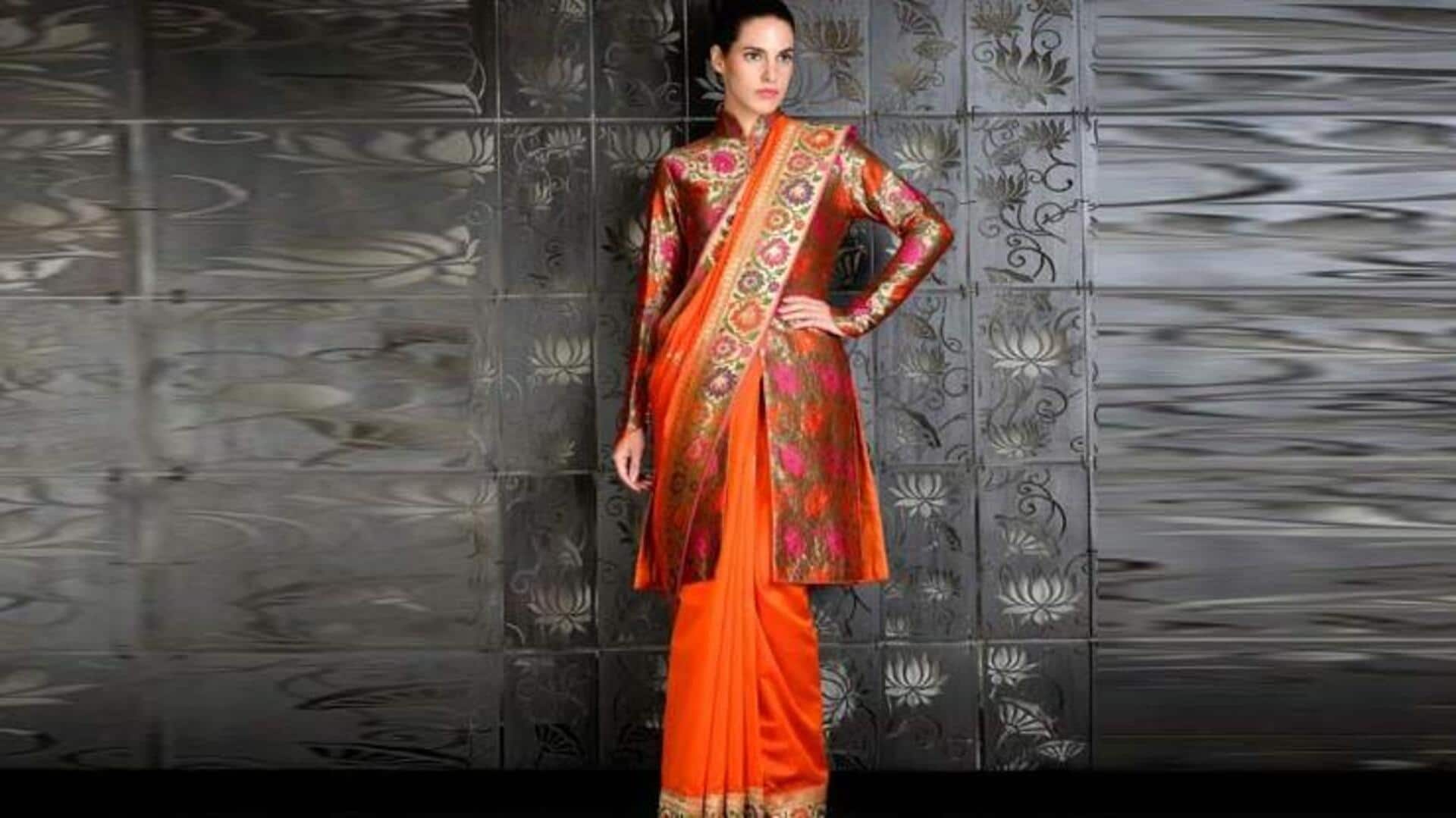 साड़ी को लंबे कोट के साथ स्टाइल करने के लिए अपनाएं ये 5 तरीके