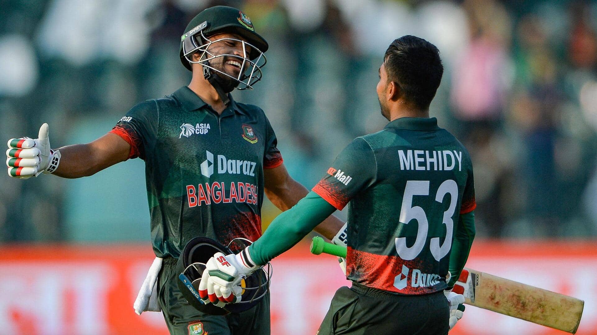 बांग्लादेश बनाम श्रीलंका: नजमुल हुसैन शांतो के वनडे में 1,000 रन पूरे, जानिए उनके आंकड़े