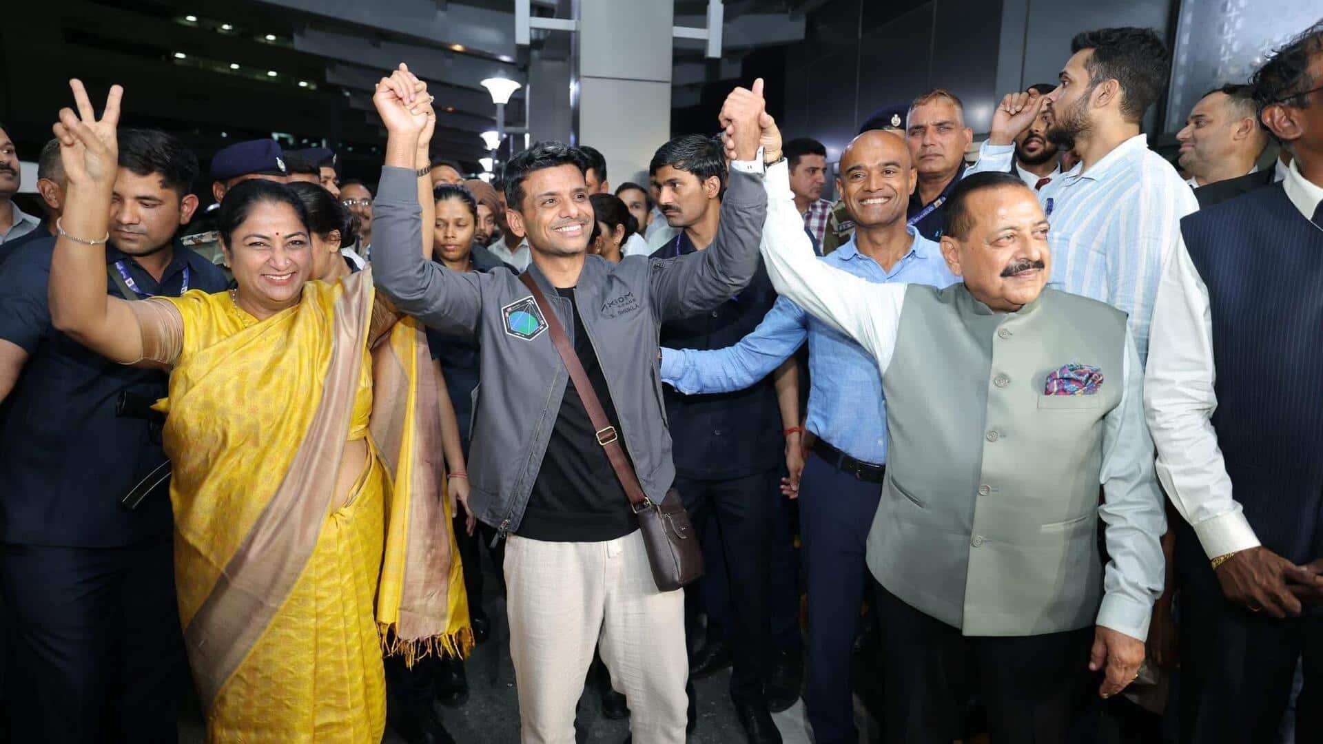 अंतरिक्ष की यात्रा के बाद भारत लौटे शुभांशु शुक्ला, प्रधानमंत्री मोदी से करेंगे मुलाकात 