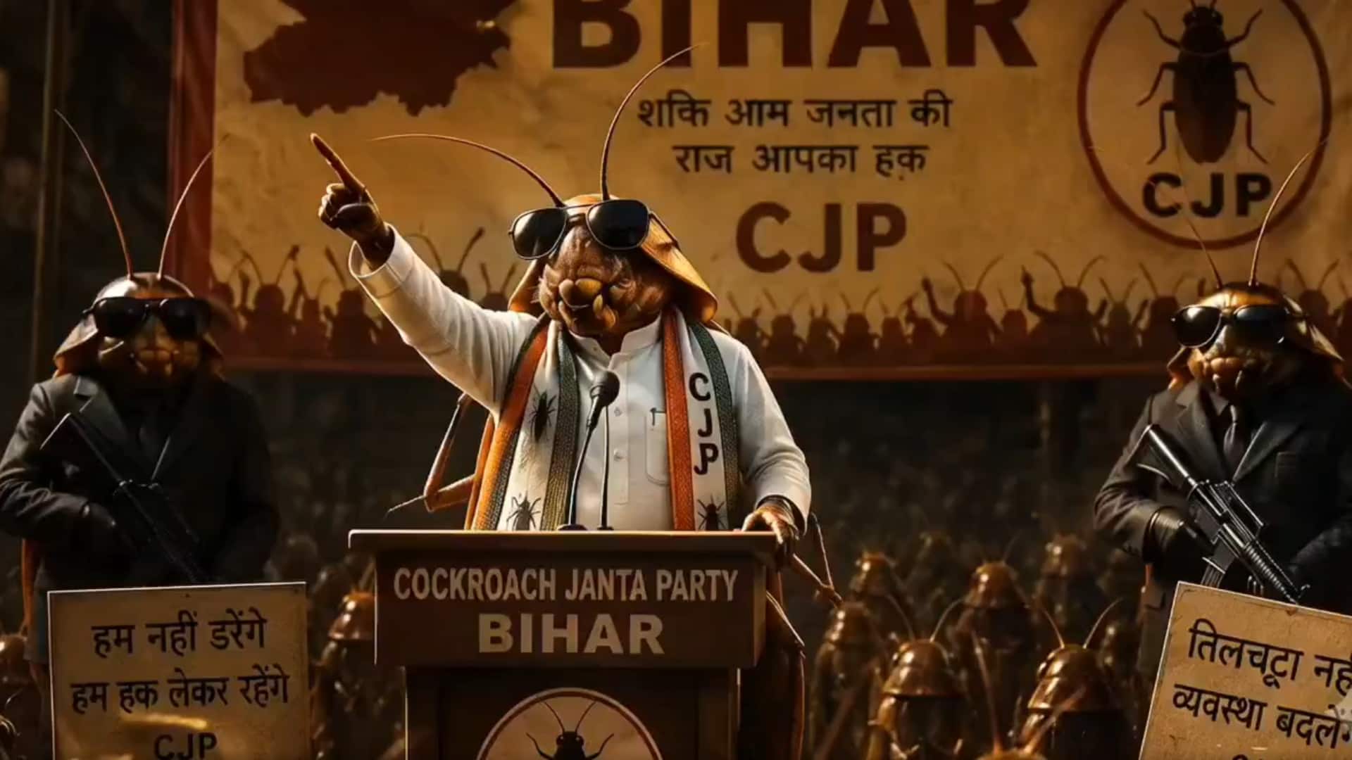 कॉकरोच जनता पार्टी ने इंस्टाग्राम पर भाजपा को पछाड़ा, 1.20 करोड़ फॉलोवर हुए