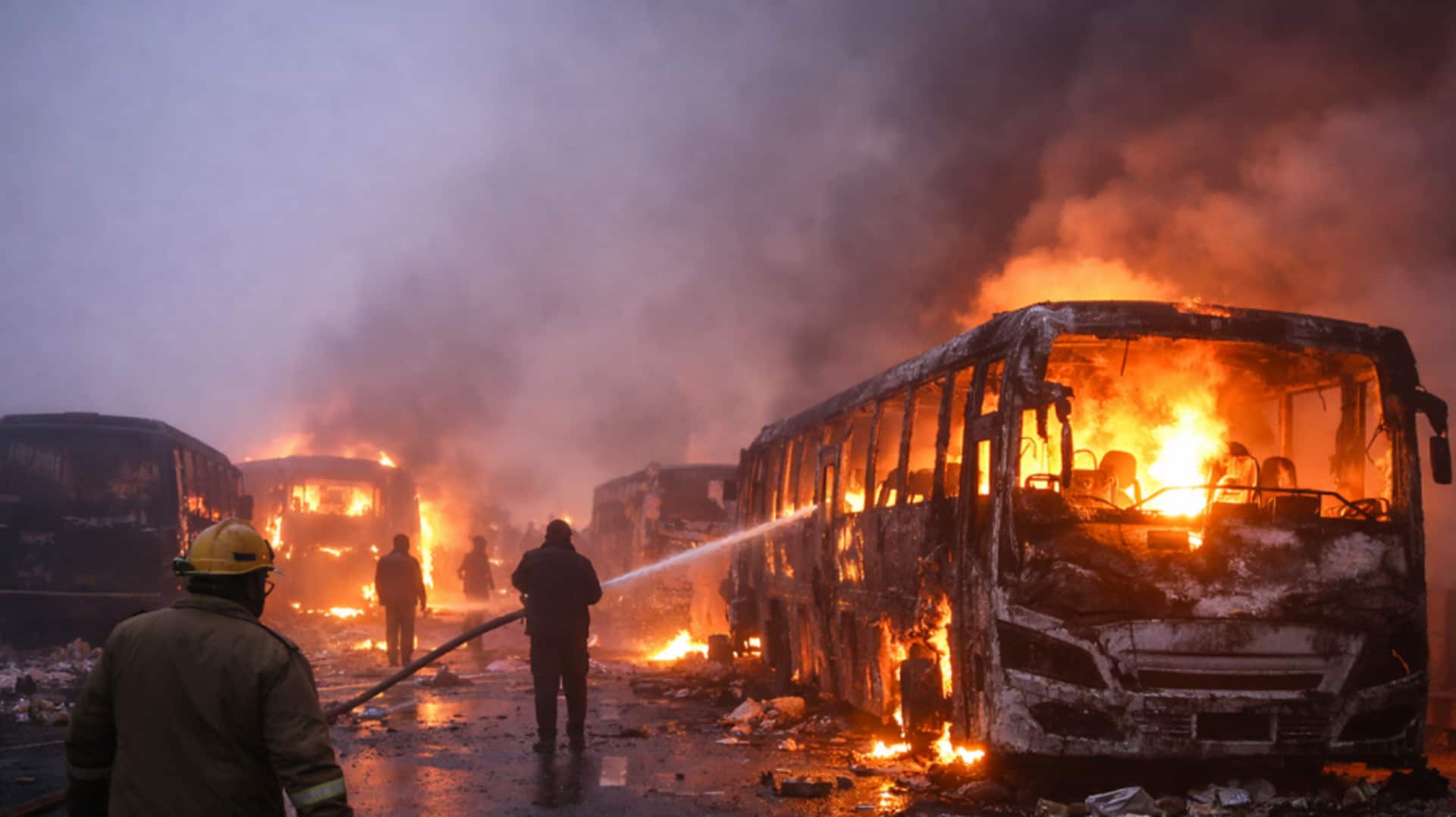 दिल्ली-आगरा एक्सप्रेसवे पर कोहरे के कारण बसों और कारों में टक्कर, 13 की जलकर मौत