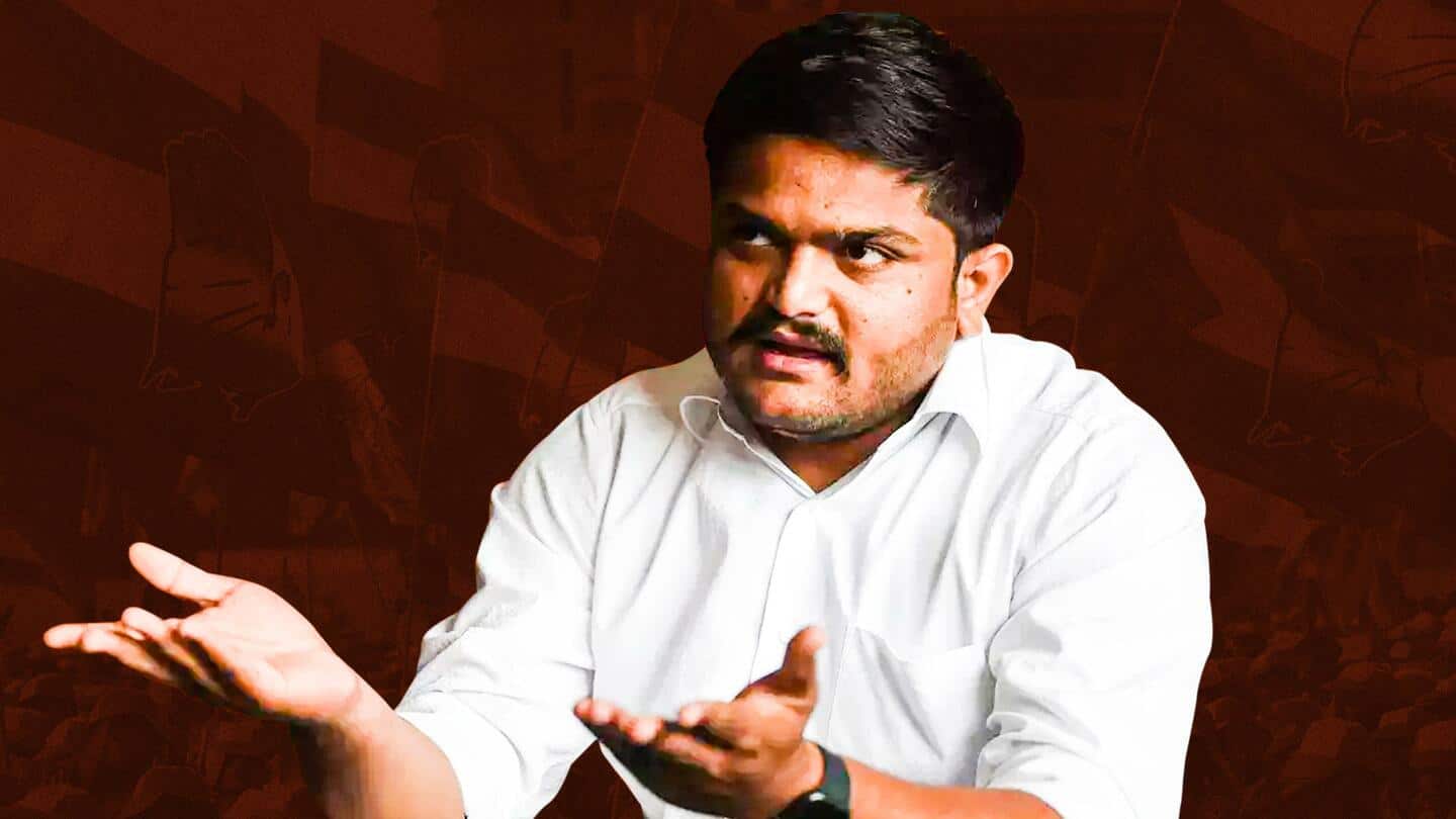 गुजरात में कांग्रेस को बड़ा झटका, हार्दिक पटेल ने दिया पार्टी से इस्तीफा