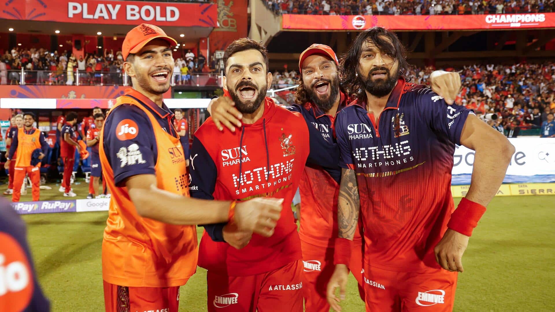 IPL इतिहास में RCB द्वारा 20वें ओवर में जीत के लिए बनाए गए सर्वाधिक रन