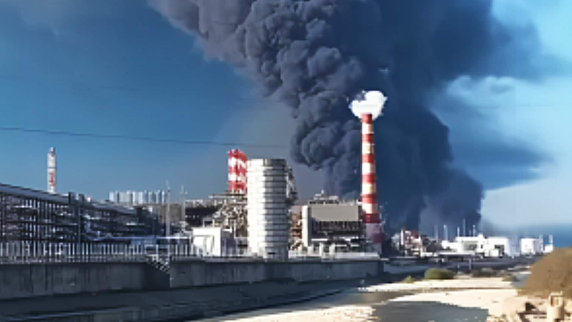 रूस की तेल रिफाइनरी पर यूक्रेनी ड्रोन हमले के बाद भीषण आग लगी, एक की मौत